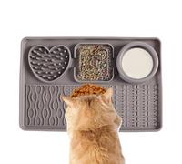 Dog Licking Mat, Silicone Food Carpet, Slow Feeder Puzzle Toy, Non-Slip Design for Mental Stimulation, Calming Aid, Training Boredom Relief Reduction, 11.81x7.87 inches