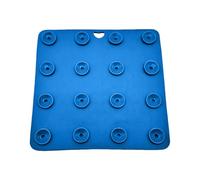 Dog Licking Mat, Silicone Food Pad, Cat Enrichment Tool, Easy Clean, Engaging Treat Mat for Boredom Training Feeding Puppy Development and Reward Activities, Blue, Gray, 7.36x7.36 inches