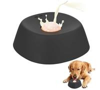 Dog Licking Pad Bowl avec Rouleau Design Interactif Slow Feeder Résistant Aux Éclaboussures Base Antidérapante Bone Soup Aliment Liquide pour Tous Les Chiots/Chats (B)