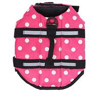 Dog Life Jacket for Swimming | High Buoyancy Flotation Vest with Adjustable Straps & Reflective Strips | Pet Life Vest for Boating/Pools/Lakes (M)