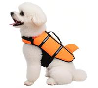 Dog Life Jacket, Pet Swim Vest, Adjustable Straps, 11.02x15.75 inches High Visibility Flotation Device, Breathable Dog Float Suit for Boating, Water Sports, Pets Swimming Safety