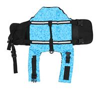 Dog Life Jacket with Handle & Reflective Strips | Adjustable Pet Swim Vest for Swimming/Boating/Water Security | High Buoyancy Dog Swimsuit, Quick - Dry Mesh (M)