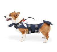 Dog Life Vest, Dog Life Jacket, Pet Safety Vest, Adjustable Breathable Cute Pet Floatation Life Jacket with Rescue Handle for Small Medium Dogs (Sea Animal Type S)