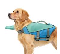 Dog Life Vest - Floating Reflective Anti Choking, Protective Puppy Jacket for Swimming, Swim Vest Piece, Canine Safety Gear with Rescue Handle, Flotation Support Tool for Wading Paddling and Floating