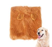 Dog Lion Mane, Realistic Costume for Pets, Plush Halloween Lion Wig for German Shepherds, Lightweight Cosplay Outfit for Medium and Large Dogs, Perfect for Parties and Photos, 14.96x14.96 inches.