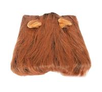 Dog Lion Mane, Realistic Costume for Pets, Plush Halloween Lion Wig for German Shepherds, Lightweight Cosplay Outfit for Medium and Large Dogs, Perfect for Parties and Photos, 14.96x14.96 inches.