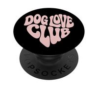 Dog Love Club - Chiens Amoureux des Chiens PopSockets PopGrip Adhésif