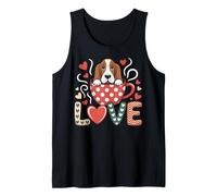 Dog Love Coffee, Joli cœur pour Chiot, Style Douillet Débardeur