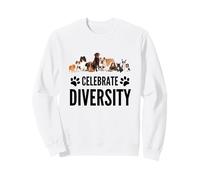Dog Lover - Celebrate Diversity in Dogs - Slogan Amusant pour Chien Sweatshirt