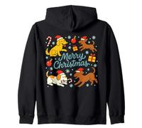 Dog Lover Christmas Cute Pet Santa Puppy Funny Ugly Xmas Sweat à Capuche