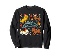 Dog Lover Christmas Cute Pet Santa Puppy Funny Ugly Xmas Sweatshirt