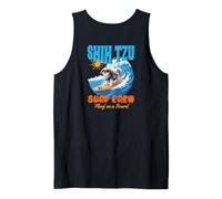 Dog Lover Cute Shih Tzu Surf Crew Surf Floof on Board Débardeur