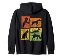 Dog Lover Graphic I Love All Dogs pour Hommes, Femmes, Enfants rétro Sweat à Capuche