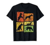 Dog Lover Graphic I Love All Dogs pour Hommes, Femmes, Enfants rétro T-Shirt