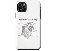 Dog Lover Heart Anatomy Shirt - Dog Owner, Medic, Veterinary Coque pour iPhone 11 Pro Max