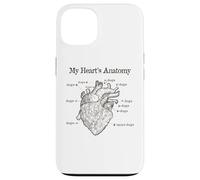 Dog Lover Heart Anatomy Shirt - Dog Owner, Medic, Veterinary Coque pour iPhone 13