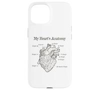 Dog Lover Heart Anatomy Shirt - Dog Owner, Medic, Veterinary Coque pour iPhone 15