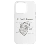 Dog Lover Heart Anatomy Shirt - Dog Owner, Medic, Veterinary Coque pour iPhone 15 Pro Max
