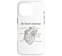 Dog Lover Heart Anatomy Shirt - Dog Owner, Medic, Veterinary Coque pour iPhone 16 Pro