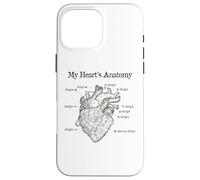 Dog Lover Heart Anatomy Shirt - Dog Owner, Medic, Veterinary Coque pour iPhone 16 Pro Max