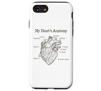 Dog Lover Heart Anatomy Shirt - Dog Owner, Medic, Veterinary Coque pour iPhone SE (2020) / 7/8