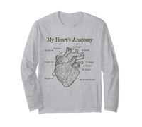 Dog Lover Heart Anatomy Shirt - Dog Owner, Medic, Veterinary Manche Longue