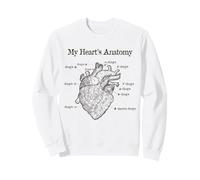 Dog Lover Heart Anatomy Shirt - Dog Owner, Medic, Veterinary Sweatshirt