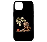 Dog Lover Meme Just Throw It Throw It Ball Fetch Dog Lover Fun Coque pour iPhone 14 Plus