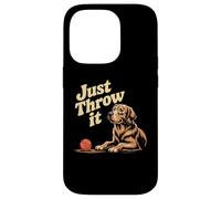 Dog Lover Meme Just Throw It Throw It Ball Fetch Dog Lover Fun Coque pour iPhone 14 Pro