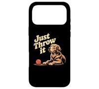 Dog Lover Meme Just Throw It Throw It Ball Fetch Dog Lover Fun Coque pour iPhone 17 Pro Max