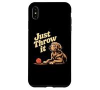Dog Lover Meme Just Throw It Throw It Ball Fetch Dog Lover Fun Coque pour iPhone XS Max