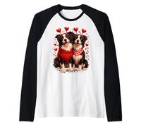 Dog Lovers Border Collie Couple in Love Manche Raglan