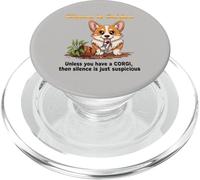 Dog Lovers Silence is Golden Unless You Have a Corgi PopSockets PopGrip pour MagSafe