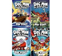Dog Man 4-Book Collection Set (Books 11-14) by Dav Pilkey