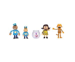 Dog Man - JAKKS Pacific - Lot de 5 Figurines Articulées Lil' Petey et Compagnons Vague 3 - Taille 6,5 cm - Licence Officielle de la BD - Jouet à Collectionner pour Enfants Fans de dès 5 Ans