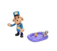 Dog Man - Licence Officielle - Jakks Pacific - Figurine Articulée 12,5 cm Vague 2 - Personnage Chiens Héros Dav Pilkey - Jouet Inspiré de la BD - Accessoire Univers Lecture Enfant Créatif