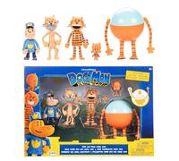 Dog Man - Licence Officielle - Jakks Pacific - Lot de 5 Figurines 6,5 cm Vague 2 - Personnages BD Articulés Dav Pilkey - Jouets Enfants à Collectionner - Univers Chiens, Héros et Aventures