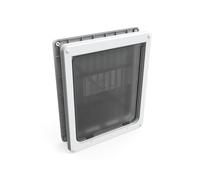 Dog Mate Grande Porte Pour Chien, Installation Facile Dans Les Portes, Murs et Portes En Bois UPVC - Blanc