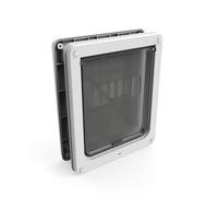 Dog Mate Porte Pour Chien De Taille Moyenne, Installation Facile Dans Les Portes, Murs et Portes En Bois UPVC - Blanc