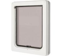 Dog Mate Porte Pour Chien De Taille Moyenne, Installation Facile Dans Les Portes, Murs et Portes En Bois UPVC - Blanc