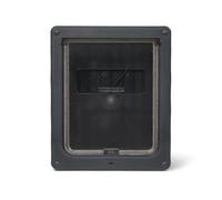 Dog Mate Porte verrouillable pour Chien de Taille Moyenne (215G) - Rabat pour Chiens Moyens et Grands Chats, pour UPVC, Mur et Bois, conçu pour Vos Animaux de Compagnie, Gris