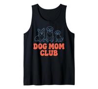 Dog Mom Club Graphique avec Trois Races de Chiens Illustration Débardeur