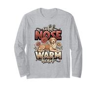 Dog Mom Cold Nose Warm Heart Dog Lover Golden Retriever Manche Longue