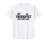 Dog Mom Dad Therapy Pet Lover - Mon thérapeute a Quatre Pattes T-Shirt