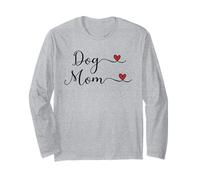 Dog Mom - Motif de Typographie I Heart Dogs Manche Longue