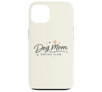 Dog Mom Social Club Minimaliste Moderne Animal Lover Design Coque pour iPhone 13