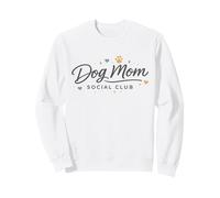 Dog Mom Social Club Minimaliste Moderne Animal Lover Design Sweatshirt