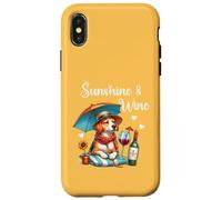 Dog Mom Wine Lover Sunshine Wine Drinking Summer Vibes Beach Coque pour iPhone X/XS