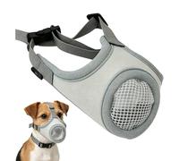 Dog Muzzle - Adjustable Safety Mouth Cover for Training and Vet Visits | Breathable Nylon Mesh with Soft Padding, Anti Bite Control Design for Walking Grooming and Travel Use