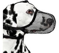 Dog Muzzle - Breathable Adjustable Mesh Pet Mouth Guard, Anti Bark Training Control Cover, Bite Prevention Safety Gear Lightweight Comfort Fit for Small Medium Large Puppy Grooming Vet Visit